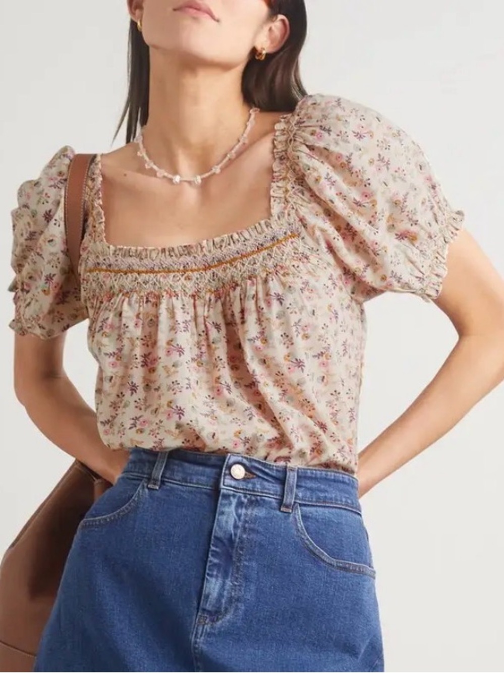 Doen Portia Floral Blouse size xs - Picture 2 of 5